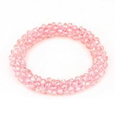 Sorprese armband - Vintage Crystal - Pink - armband dames - haarelastiekjes - cadeau - Model R - Cadeau