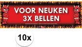 10x Sticky Devil Voor neuken 3x bellen grappige teksen stickers