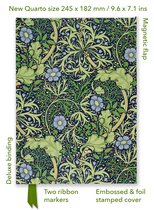 Flame Tree Quarto Notebook- William Morris: Seaweed (Foiled Quarto Journal)