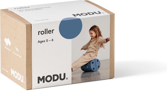 Modu Roller - Blokken - Stapelstenen - open ended speelgoed - Balansbord - Deep Blue / Sky Blue van Modu — afbeelding 2