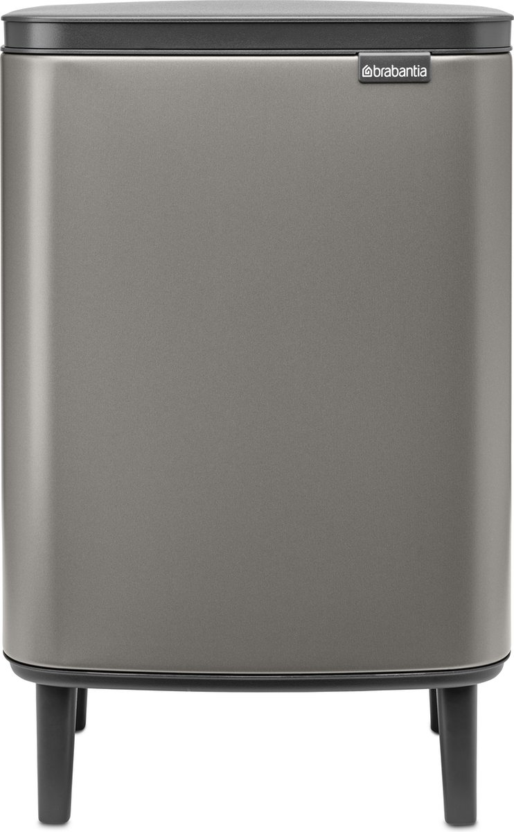 Goedkoopste Brabantia Bo Hi Prullenbak - 12 liter - Platinum