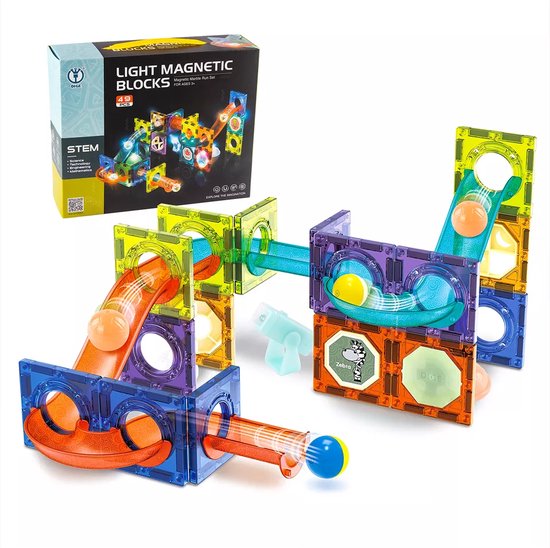 Nieuwe Licht Magnetische Blokken-49 Stuk-3D Magnetisch Speelgoed