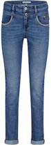 Red Button Jeans Sienna 1 Zip Embroidery Srb4061 3 Blue Dames Maat - W44