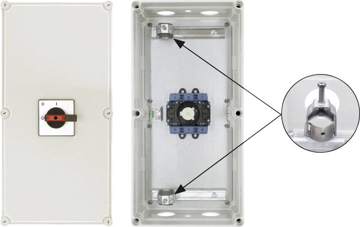 Kraus & Naimer KG160 T103/D-A066 STM Reparatieschakelaar Uitschakelbaar 1 x 90 ° Zwart 1 stuk(s)