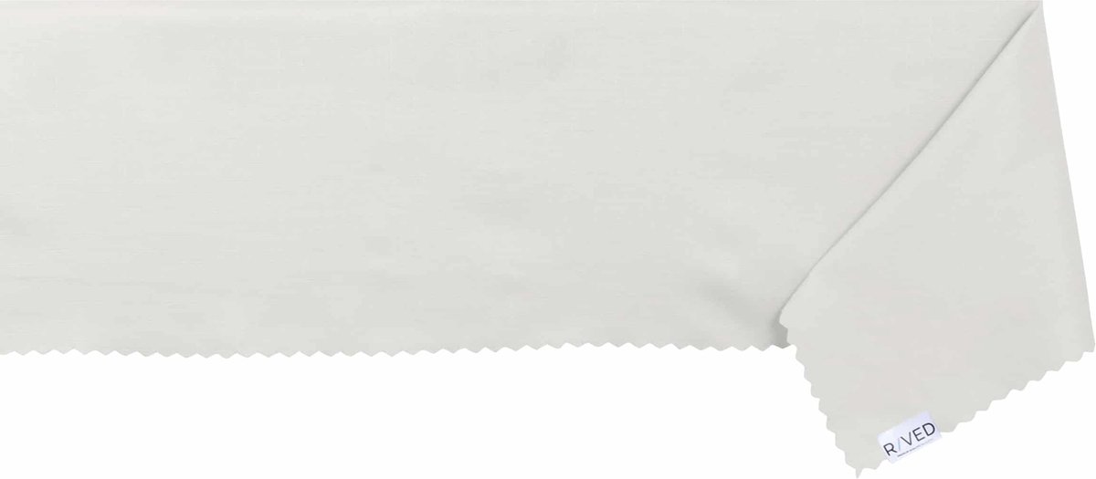 Raved Tafelkleed 140 cm x 200 cm - Wit Polyester - Kreukvrij