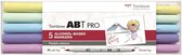 Tombow ABT Pro set Pastel colors 5 stuks