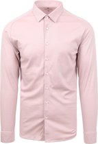 Desoto - Overhemd Strijkvrij Kent Roze - Heren - Maat S - Slim-fit