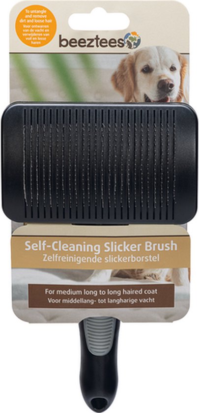 Beeztees zelfreinigende slickerborstel