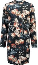 Garcia Meisjes Blauwe bodycon jurk met print - off black - Maat 164/170