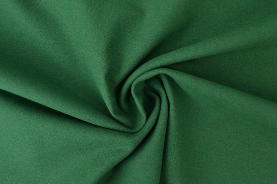 50 mètres de tissu molletonné - Vert foncé - 100% coton - Tissu Molton op rol