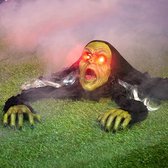 Halloween decor Groundbreaker Zombie met geluid en knipperende ogen voor tuindecoraties