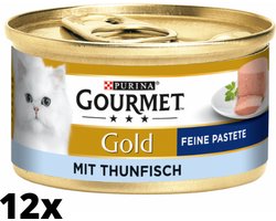 Gourmet Gold Mousse - kattenvoer natvoer - Tonijn - 12 x 85 gr