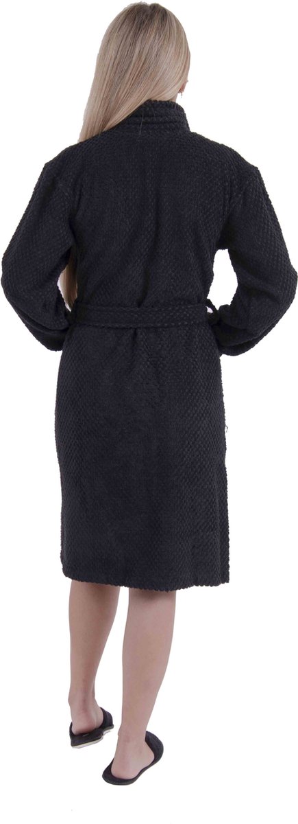 Open Sauna Slippers Zwart37-38 | badslippers | hotel / wellness slippers | badstof slipper