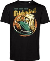 T-shirt imprimé Oktoberfest | Oktoberfest mesdames messieurs | Homme en lederhosen | Mauvaise fête | Noir | taille 5XL