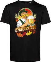 T-shirt Man Oktoberfest | Oktoberfest dames heren | Lederhosen man | Foute party | Zwart | maat 3XL