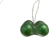 Crazy kerstboomhanger in de vorm van borsten / tieten. Deze kan je in de kerstboom hangen als decoratie en als kunstobject. Kleur Transparant groen en holografische glitter 14