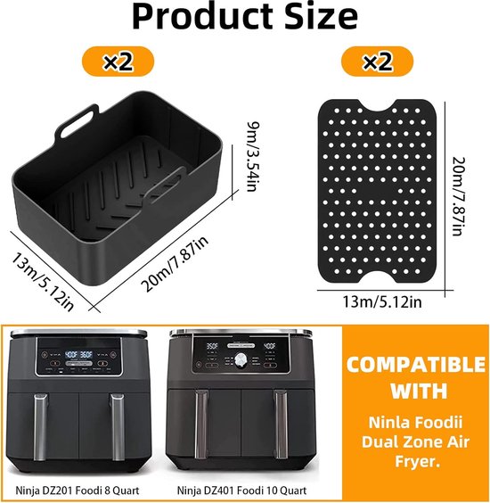 8 STKS Air Fryer Siliconen Bumpers voor Instant 6qt, Friteuse Siliconen Bumper Vervanging Bumper Onderdelen Siliconen Tabs 8 STKS Air Fryer Siliconen Bumpers voor Instant 6qt, Friteuse Siliconen Bumper Vervanging Bumper Onderdelen Siliconen Tabs