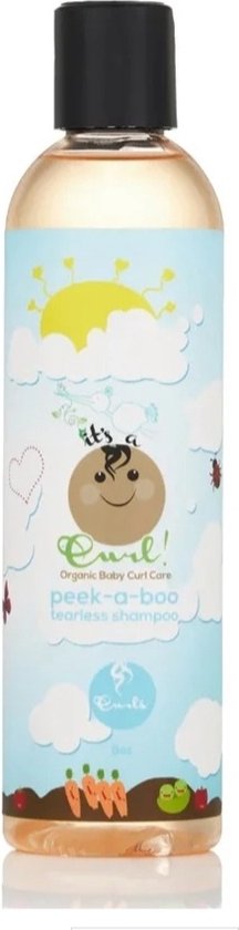 It's a curl peek a sale boo tearless shampoo