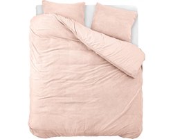 Droomtextiel Teddy Dekbedovertrek Roze - 200x200/220 cm - Luxe Teddystof - Heerlijk Zacht