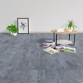 Ensemble de planches de sol en PVC The Living Store - 30,5 x 30,5 cm - Motif marbre Grijs