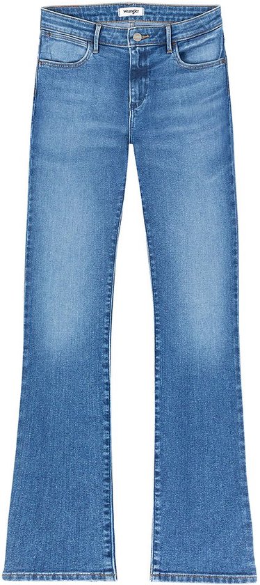 Wrangler W28b4736y Jeans Bootcut Blauw 36 / 32 Femme