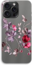 Case Company® - Hoesje geschikt voor iPhone 15 Pro Max hoesje - Mooie bloemen - Soft Cover Telefoonhoesje - Bescherming aan alle Kanten en Schermrand