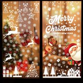 9 Vellen Kerst Raamstickers Kerst Decoraties Venster Klampt Herbruikbare Dubbelzijdige Kerst Raamdecoraties PVC Statische Sneeuwvlok Raamstickers