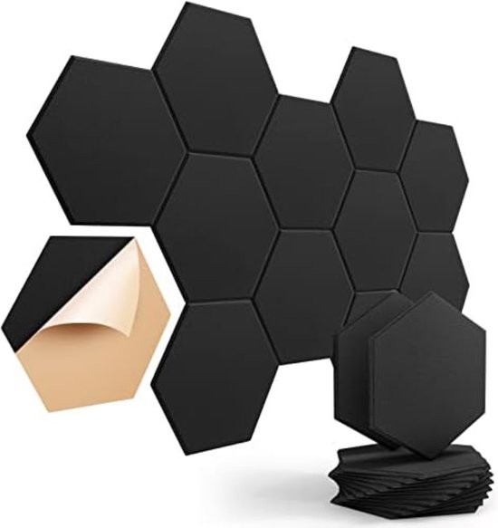 Soundsbay Akoestische platen, zelfklevend, geluidsisolatie, hoge dichtheid, baksteentype, geluidsisolatieplaten voor akoestische behandeling en wanddecoratie, 30 x 30 x 0,9 cm (wit Soundsbay Akoestische platen, zelfklevend, geluidsisolatie, hoge dichtheid, baksteentype, geluidsisolatieplaten voor akoestische behandeling en wanddecoratie, 30 x 30 x 0,9 cm (wit