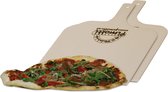 Pizzaschep/Broodschep/Schep voor tarte flambée, van onbehandeld multiplex voor pizzasteen, Set van 2