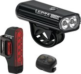Lezyne Connect Drive Pro 1000XL + Strip Connect - Kit Éclairage de vélo - Lampe vélo - Éclairage vélo avant et arrière - Rechargeable - 1000 lumens - Zwart