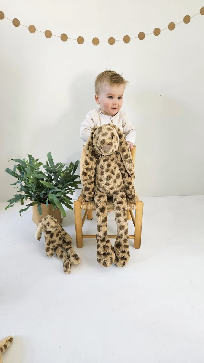 Happy Horse Konijn Richie Knuffel 58cm - Happy Jubilee (beige/bruin) - Baby knuffel — afbeelding 2