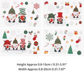 234 Pak Kerst Raamstickers - 12 Vellen Kerststickers - Xmas Gnome & Ornamenten Raam/Muur Decal voor Huis of Winkelraam - Geassorteerde Raamdecoratie voor Kerst/Nieuwjaarsfeest