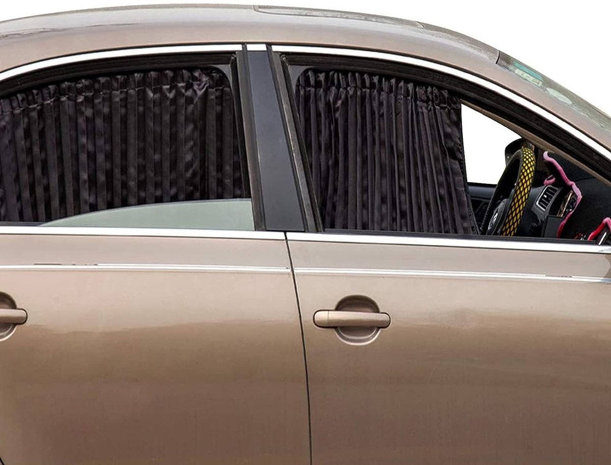 Acheter Rideaux pare-soleil universels pour vitres latérales de voiture, 2  pièces, couverture de stores pour vitres automobiles