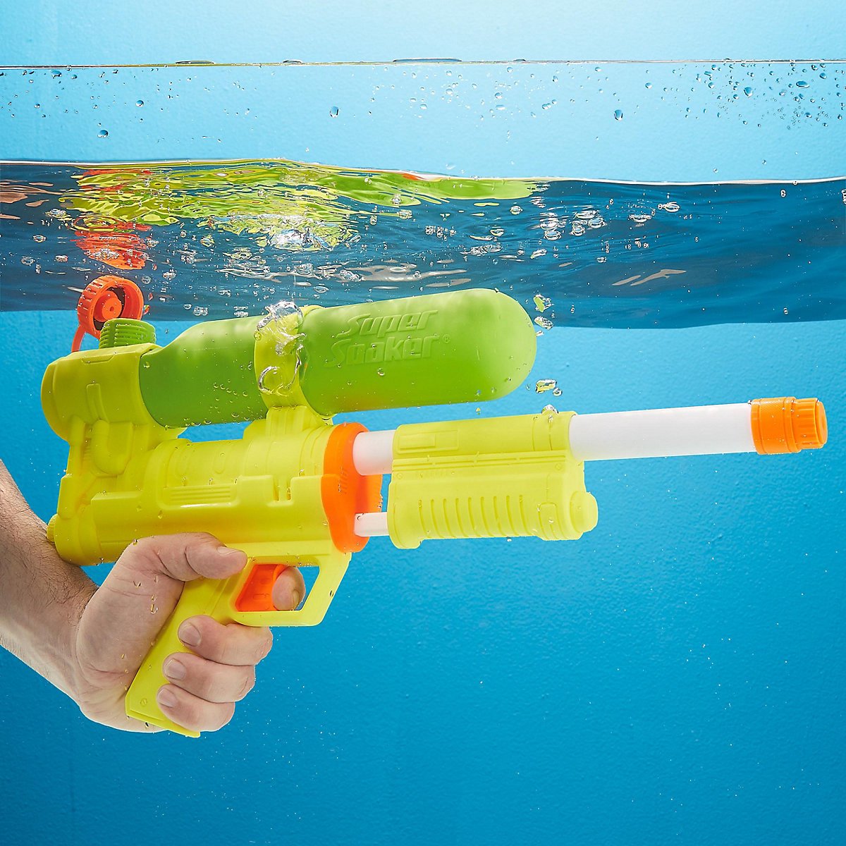 Pistolet à eau Nerf Super Soaker Twister, tire 2 jets d'eau