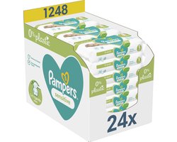 Pampers Sensitive Billendoekjes 0% plastic - 1248 