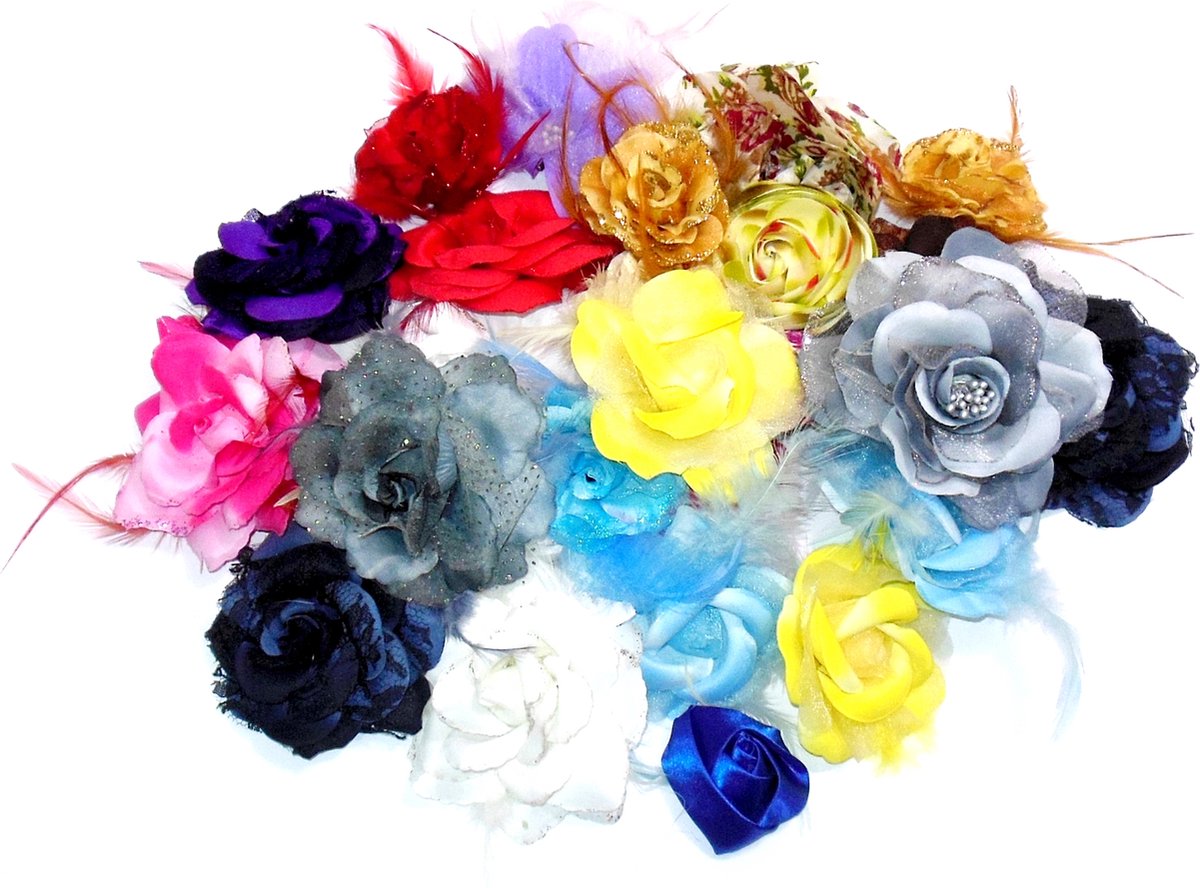 Rozen set 25 stuks - knutselroosjes