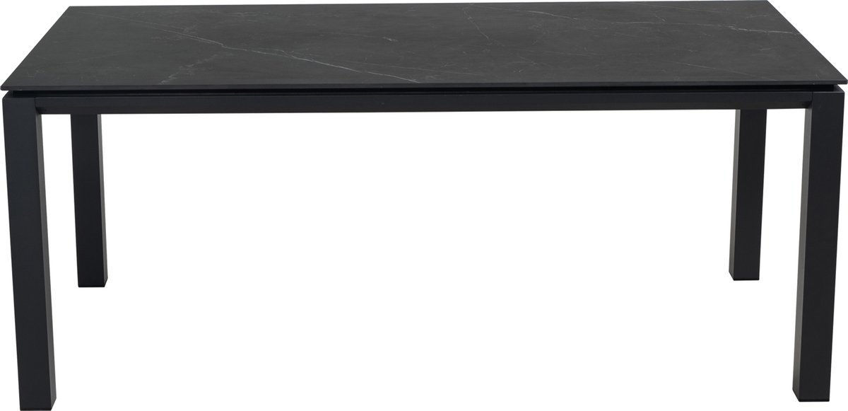 Tafel Monte Carlo zwart 180x90cm