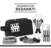 Geschenkset "Scheidsrechter bedankt!" - 450 gram | Cadeau - Toilettas - Toernooi - Voetbal - Sport - Wedstrijd - Showergel - Shower gel - Bodylotion - Week van de scheidsrechter