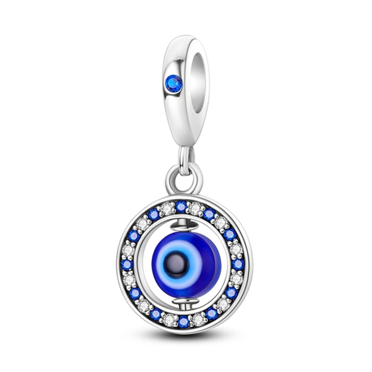 Blue Eye Dangle Charm Voor Armband, Blauw Oog Hangende Bedel, Verjaardagsgeschenken Voor Haar, Moedergeschenken, Oma Geschenken, Keen Jewel