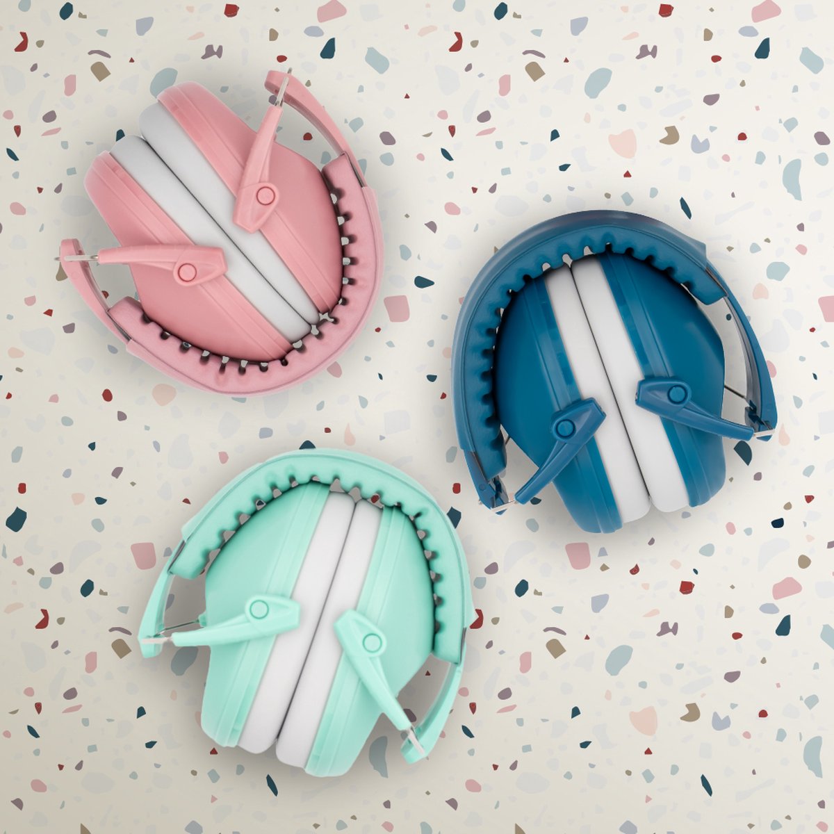 LUVION® Gehoorbeschermer - Premium gehoorbescherming voor kinderen - peuter en kind – Misty Mint – foto 4