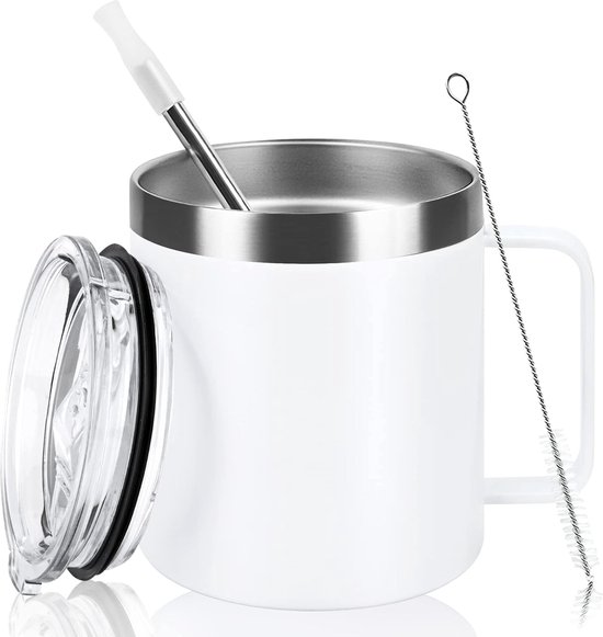 Hengrongshen Thermobeker, koffie, 400 ml, dubbelwandig, vacuüm