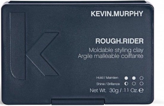 Kevin Murphy Rough.Rider, 30g. Donkerblauwe pot met K-logo. Bevat "Moldable styling clay".