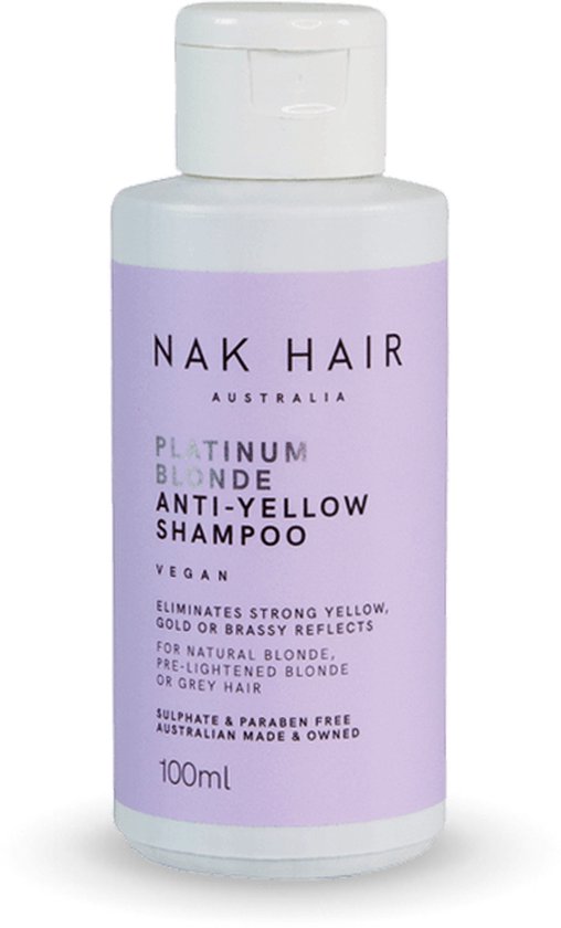 NAK Platinum Blonde AntiYellow Shampoo 100ml bol