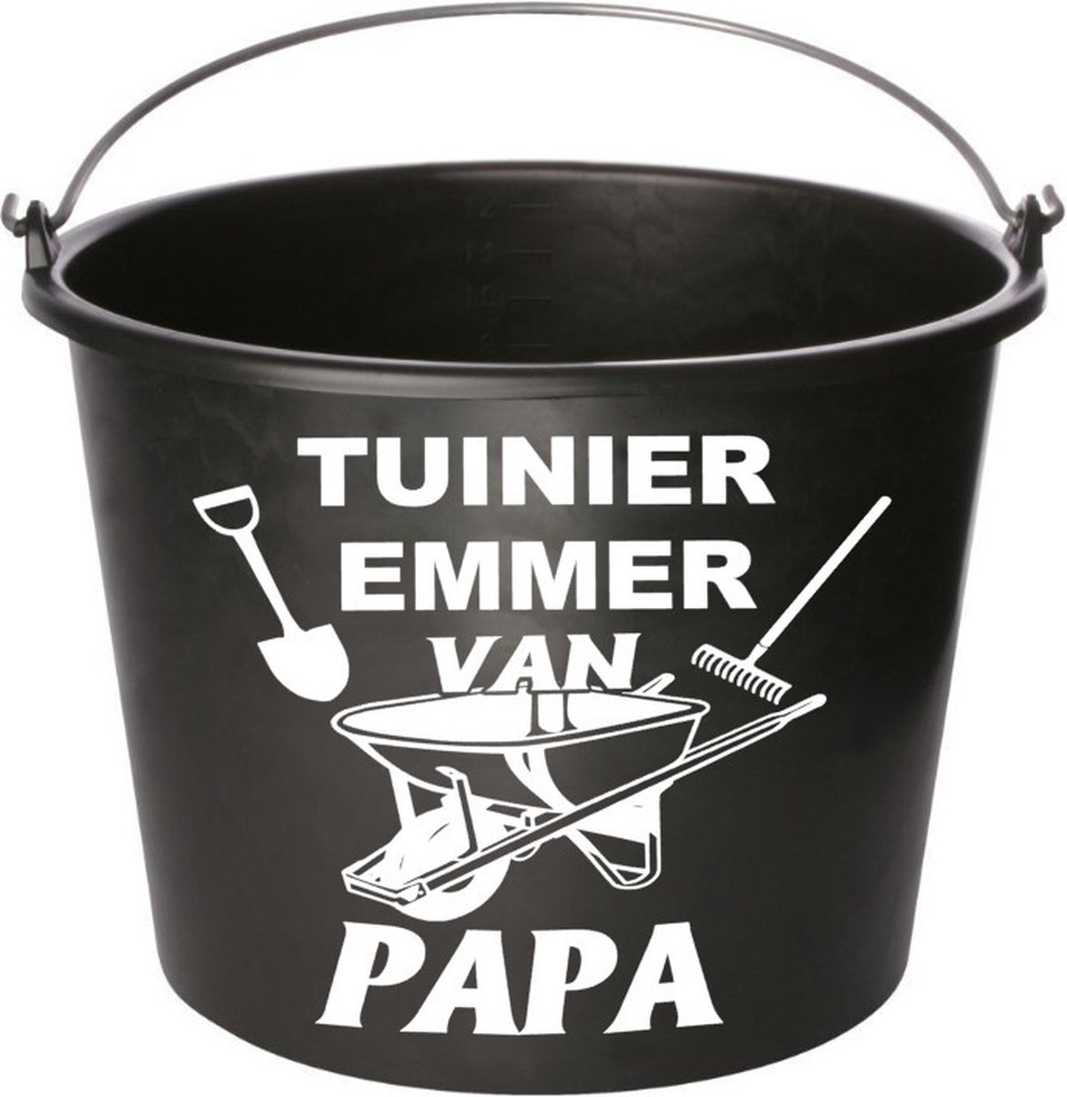 Goedkoopste Emmer tekst - spreuk - tuinier emmer van papa - verjaardag geschenk- inhoud 12 liter
