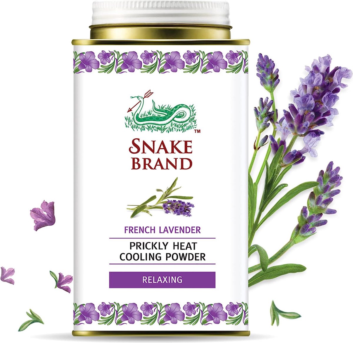 Snake Brand Klassiek Poeder 140 gram - Snake Brand Classic Powder - Lavendel