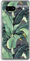 Case Company® - Hoesje geschikt voor Google Pixel 7A hoesje - Bananenbladeren - Soft Cover Telefoonhoesje - Bescherming aan alle Kanten en Schermrand