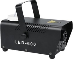 Rookmachine - 600 - Mini Led - Rook Mist Machine - Effect Disco - Dj - Party - Kerst - Bruiloft - Verjaardag - Met Afstandsbediening - Zwart