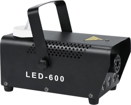 Rookmachine - 600 - Mini Led - Rook Mist Machine - Effect Disco - Dj - Party - Kerst - Bruiloft - Verjaardag - Met Afstandsbediening - Zwart