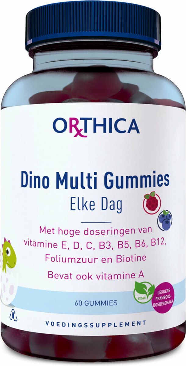 Goedkoopste Orthica Dino Multi Gummies - multivitamine voor kinderen - 60 gummies
