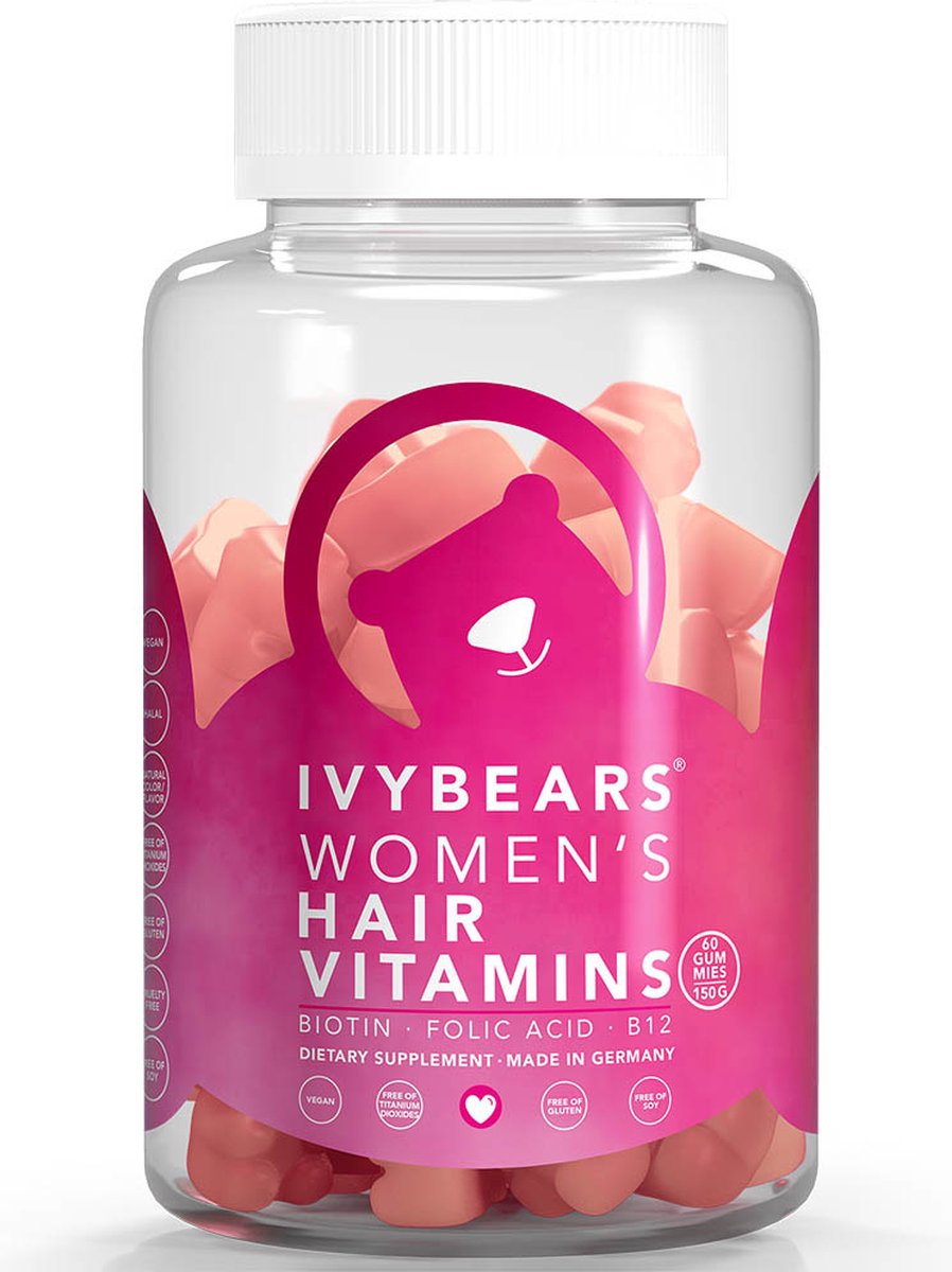 Ivybears - Hair Vitamins voor Vrouwen - 60st